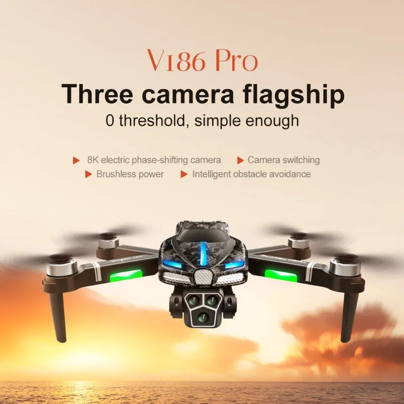 Drone Camera With Gimbal - جديد V186 Pro الطائرة بدون طيار