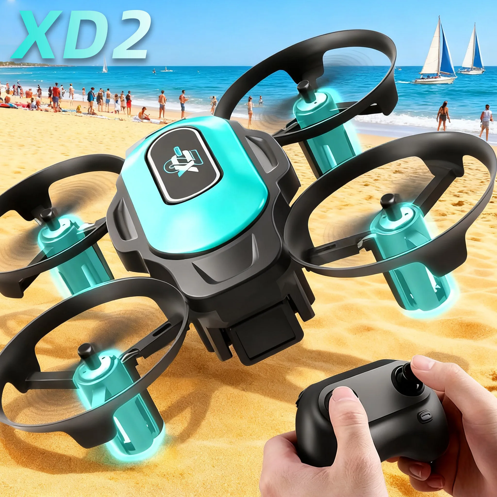 Drone Camera Lens - طائرة بدون طيار صغيرة XD2، 360