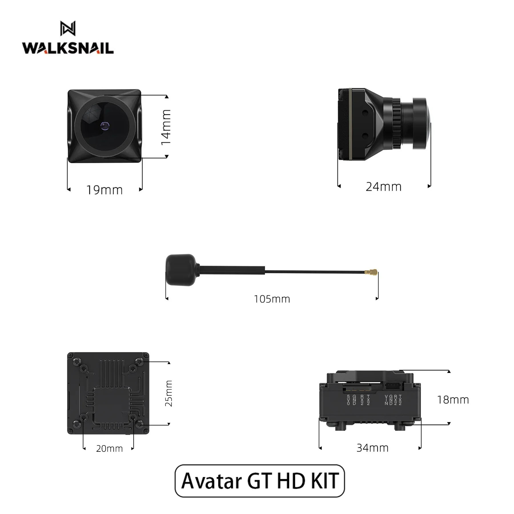 Walksnail Avatar GT HD KIT 2W  - مراجعة Drone Camera Hd وسعره