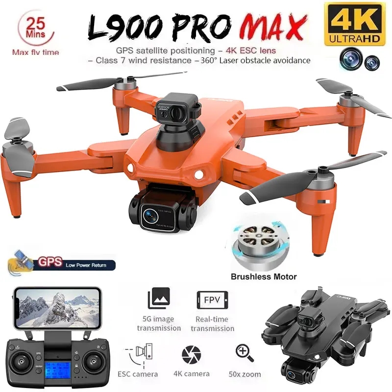 L900 Pro MAX GPS Drone 4K Prof - مراجعة Drone Camera Professional وسعره