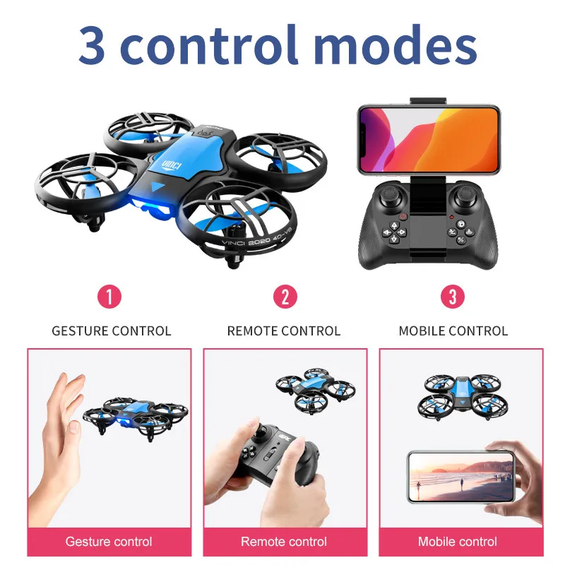 طائرة بدون طيار صغيرة جديدة V8 - مراجعة Drone Camera Professional وسعره