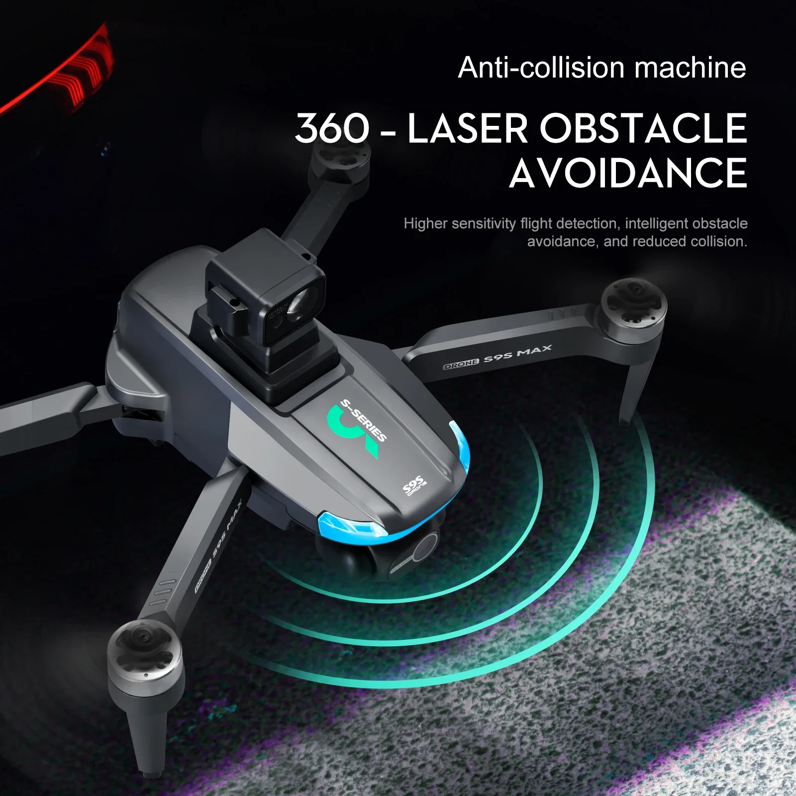جديد S9S ماكس طائرة صغيرة بدون - مراجعة Drone Camera With Gimbal وسعره