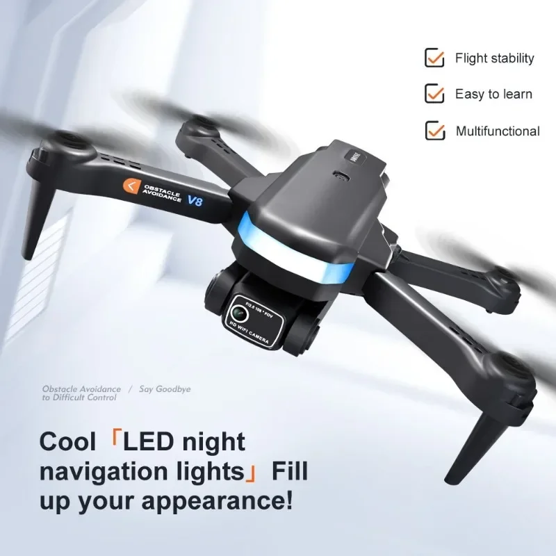 V8 طائرة بدون طيار احترافية صغ - مراجعة Drone Camera With Gimbal وسعره