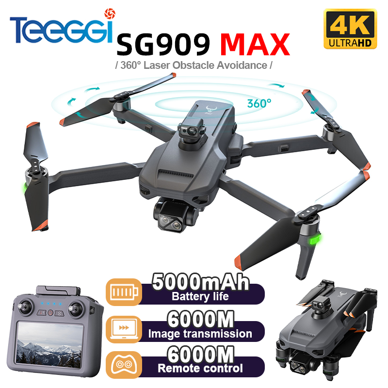 طائرة بدون طيار Teeggi SG909 M - مراجعة Drone Camera With Gimbal وسعره