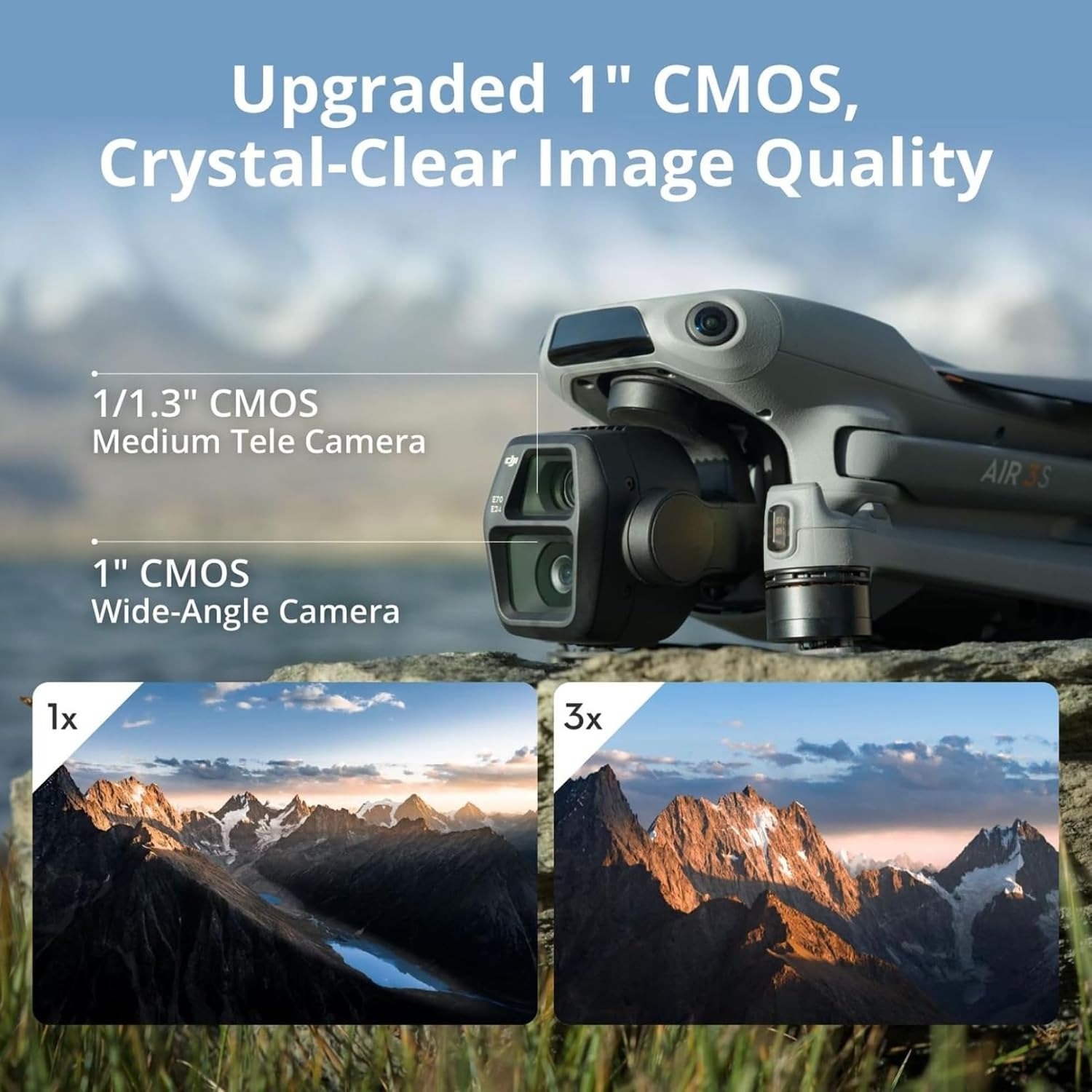 طائرة بدون طيار DJI Air 3S Fly - مراجعة Drone Camera Wide Angle وسعره