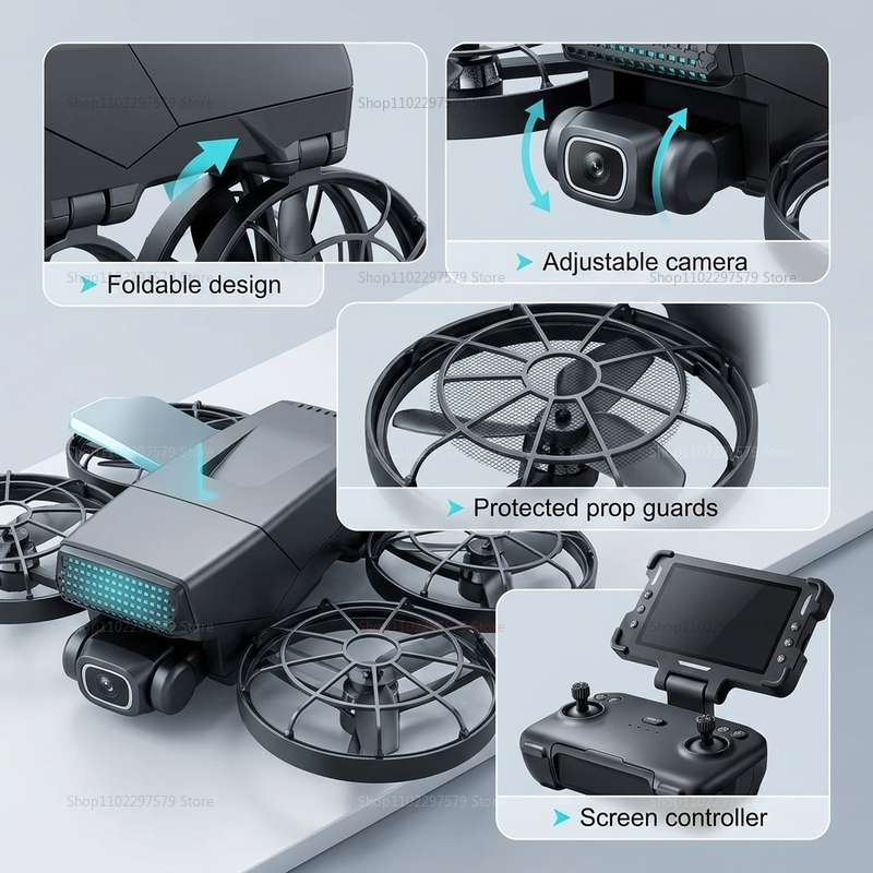 طائرات بدون طيار جديدة M8 مع ن - مراجعة Drone Camera Professional وسعره