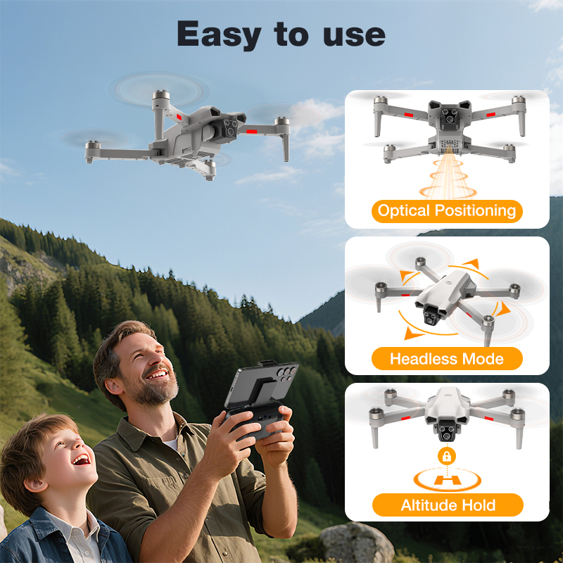 طائرة بدون طيار L017 Pro جديدة - مراجعة Drone Camera With Gimbal وسعره